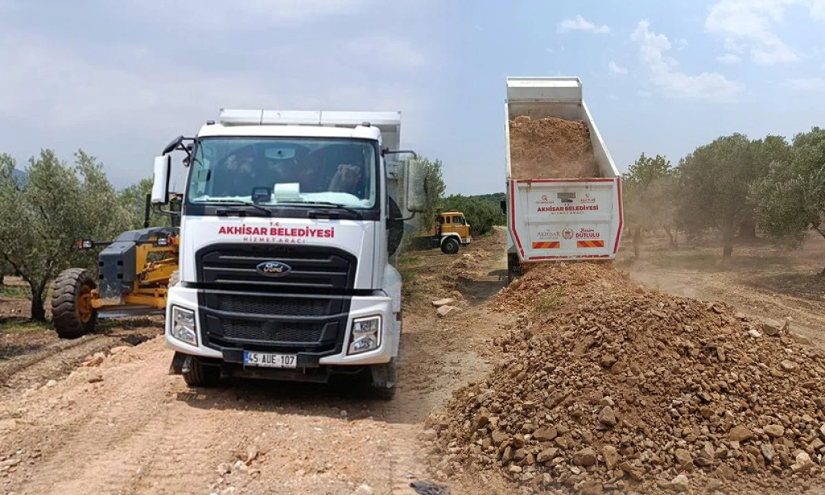AKHİSAR'IN ARAZİ YOLLARI ARTIK DAHA GÜVENLİ