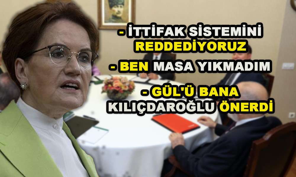 AKŞENER İTTİFAKLARA KAPIYI KAPATTI
