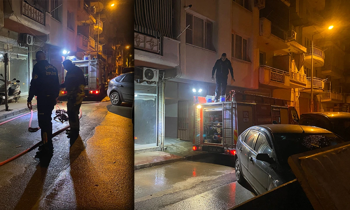 ALAŞEHİR&rsquo;DE KORKUTAN YANGIN 