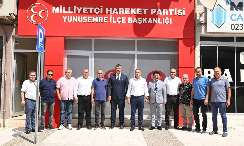 Aslay&rsquo;dan Mhp Yunusemre Teşkilatı&rsquo;na hayırlı olsun ziyareti