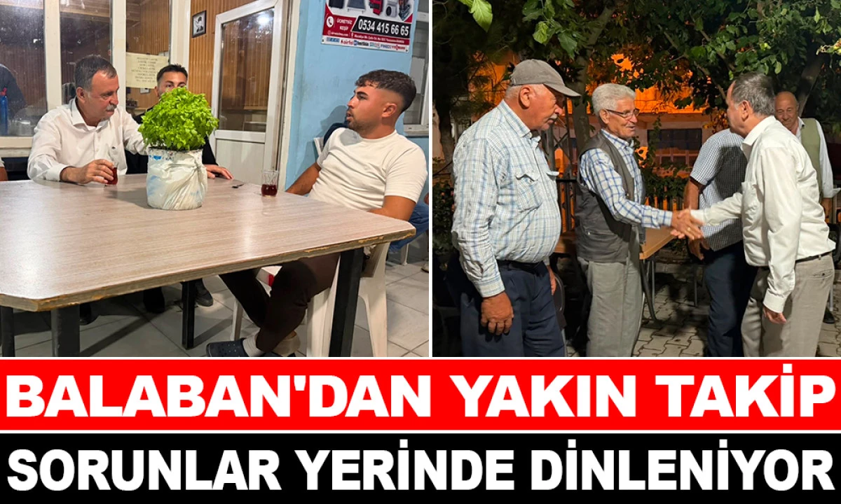 BAŞKAN BALABAN, PELİTALAN VE KARAVELİLER'İ ZİYARET ETTİ