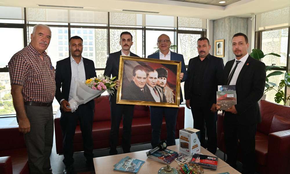 BAŞKAN ERG&Uuml;N &Uuml;LK&Uuml; OCAKLARI YENİ Y&Ouml;NETİMİNİ AĞIRLADI