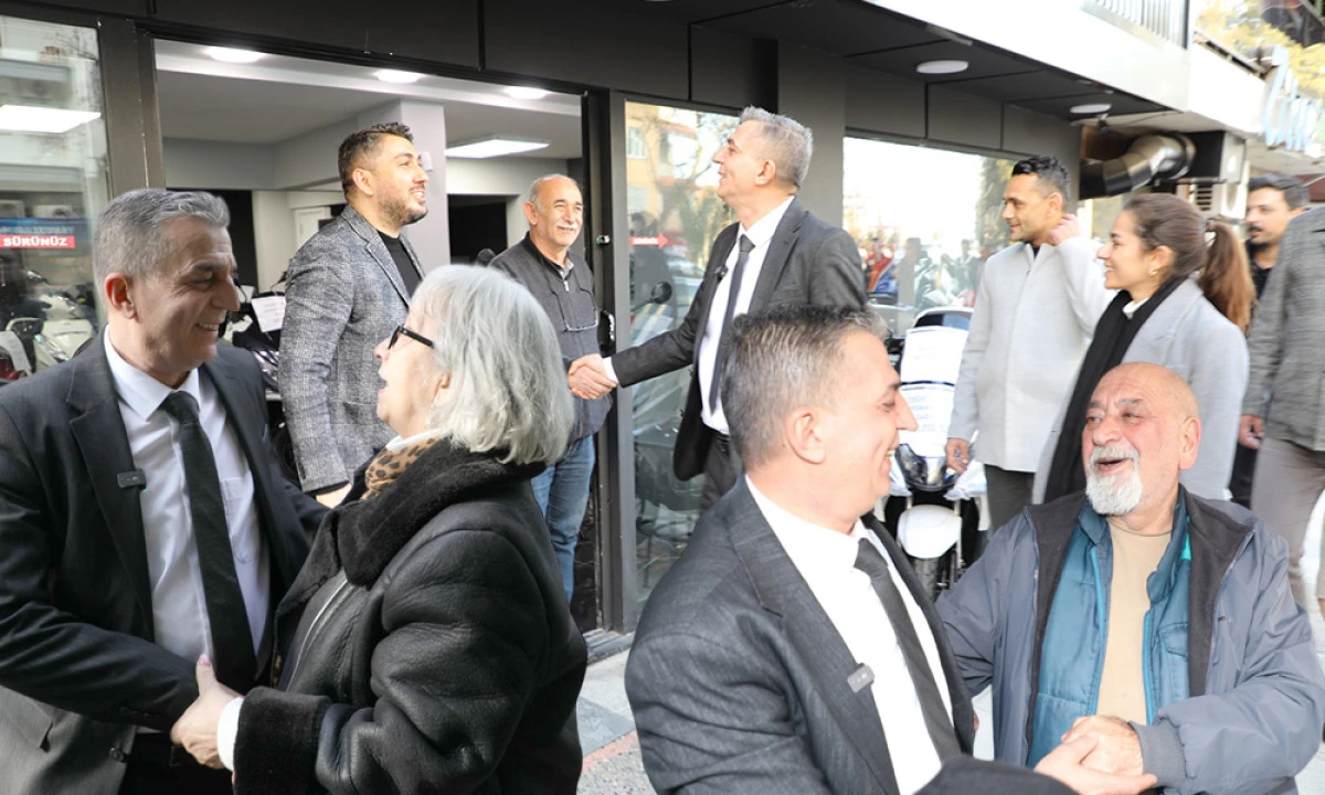 BAŞKAN ŞİMŞEK YARHASANLAR&rsquo;DA ESNAFI GEZDİ