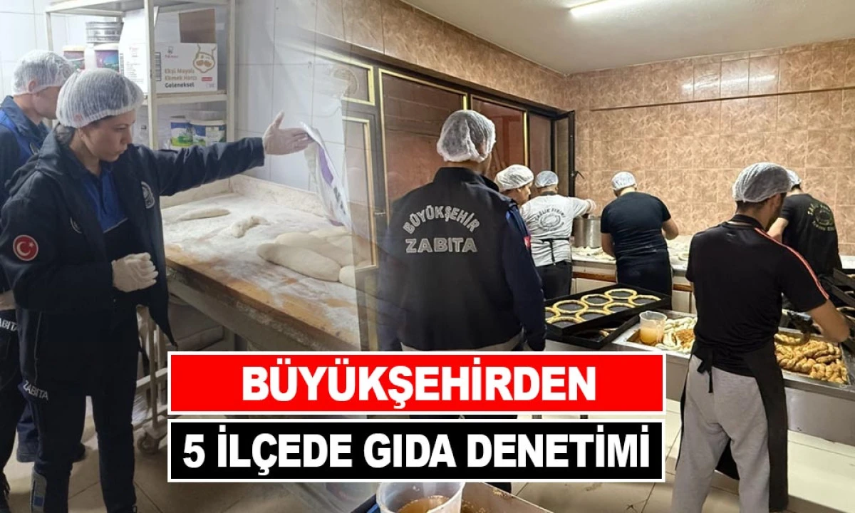 BÜYÜKŞEHİRDEN 5 İLÇEDE GIDA DENETİMİ