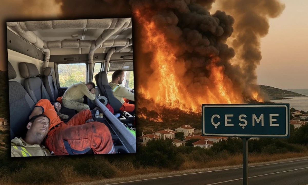 ÇEŞME’DEKİ YANGIN KONTROL ALTINDA