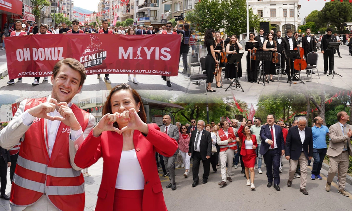 CHP MANİSA'DAN 19 MAYIS KORTEJİ