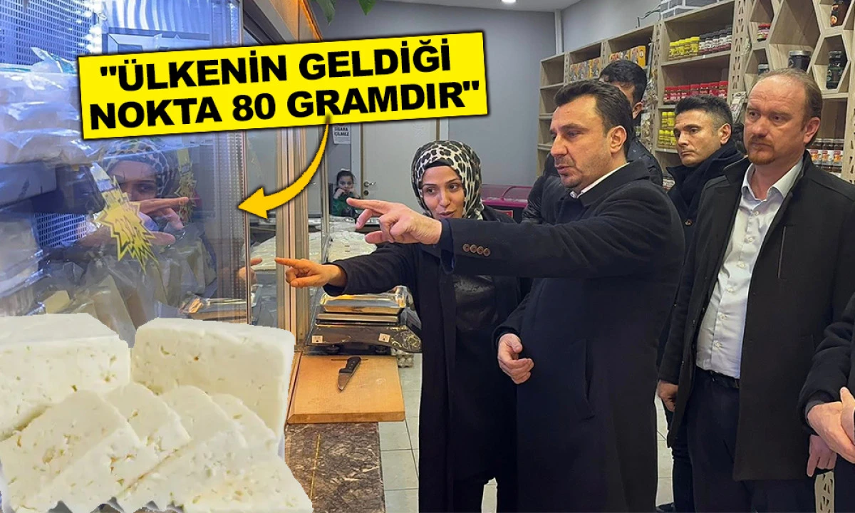 CHP&rsquo;Lİ BAŞEVİRGEN&rsquo;DEN PEYNİR &Uuml;ZERİNDEN EKONOMİ &Ccedil;IKIŞI!