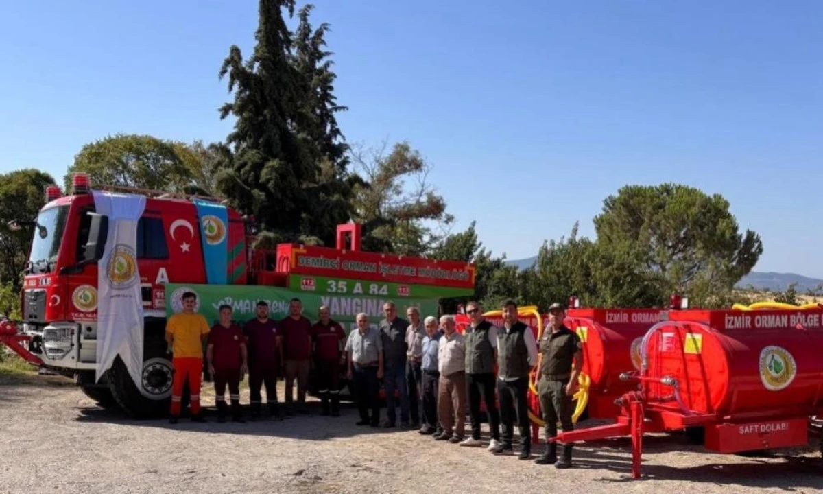Demirci&rsquo;de orman yangınlarına karşı 3 tonluk g&uuml;&ccedil;