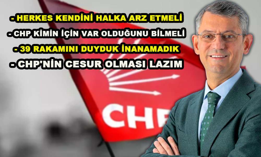 GENEL BAŞKANLIĞA ADAY OLAN CHP'Lİ &Ouml;ZEL'DEN &Ccedil;ARPICI A&Ccedil;IKLAMALAR
