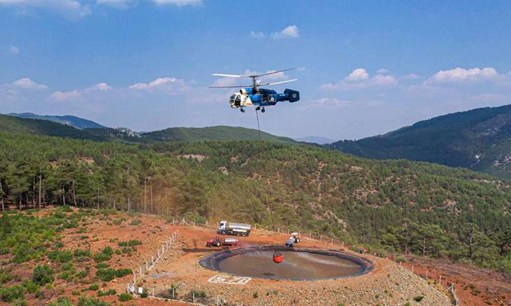 Havuzlar ve göletler, yangınları engelliyor