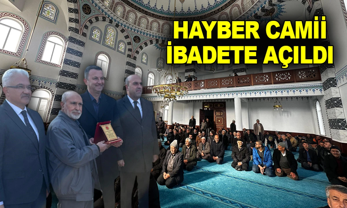 HAYBER CAMİİ'NDE İLK CUMA