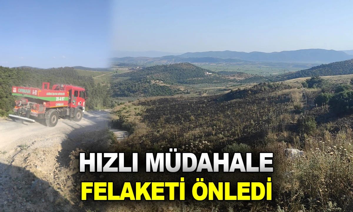 HIZLI MÜDAHALE FELAKETİ ÖNLEDİ