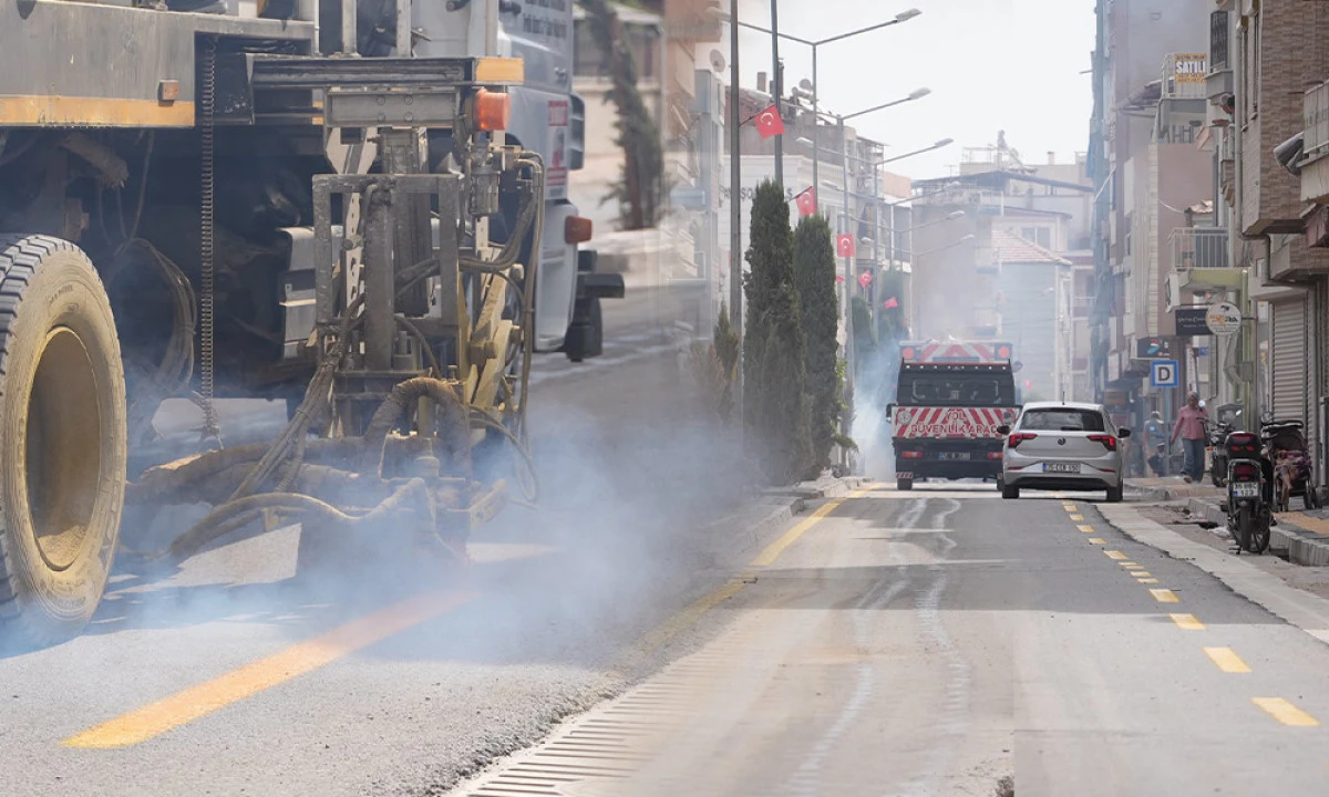 İL&Ccedil;EDE YOL YENİLEME &Ccedil;ALIŞMALARI TAMAMLANDI