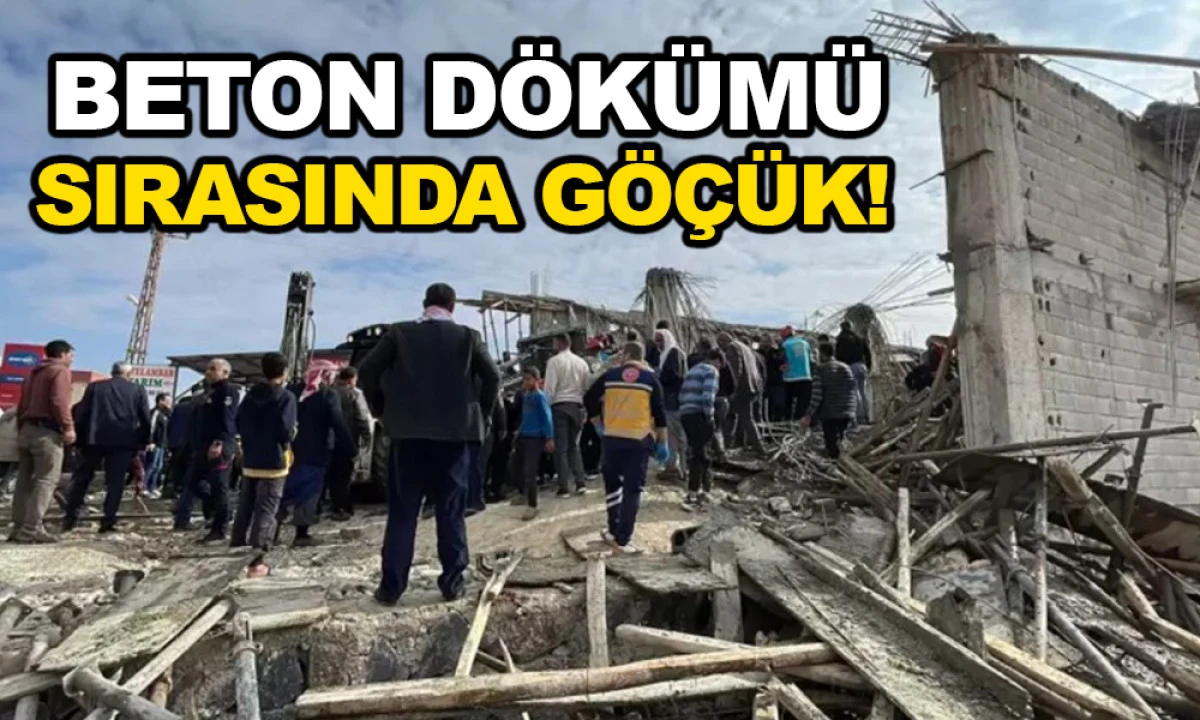 İNŞATTA GÖÇÜK! ÖLÜ VE YARALILAR VAR