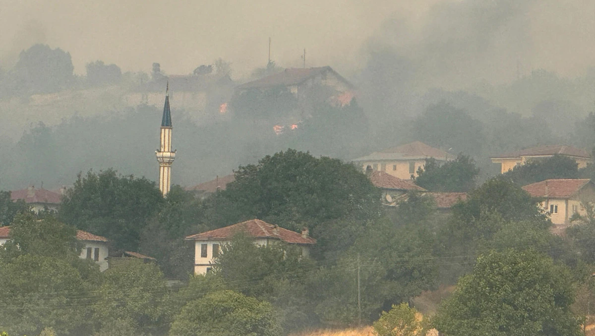Kastamonu’daki Orman Yangını Köye Ulaştı