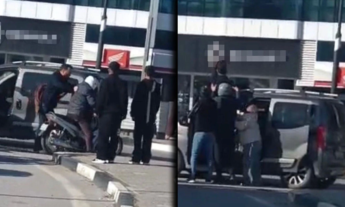 KAVŞAKTA ORTASINDA BİRBİRLERİNE GİRDİLER