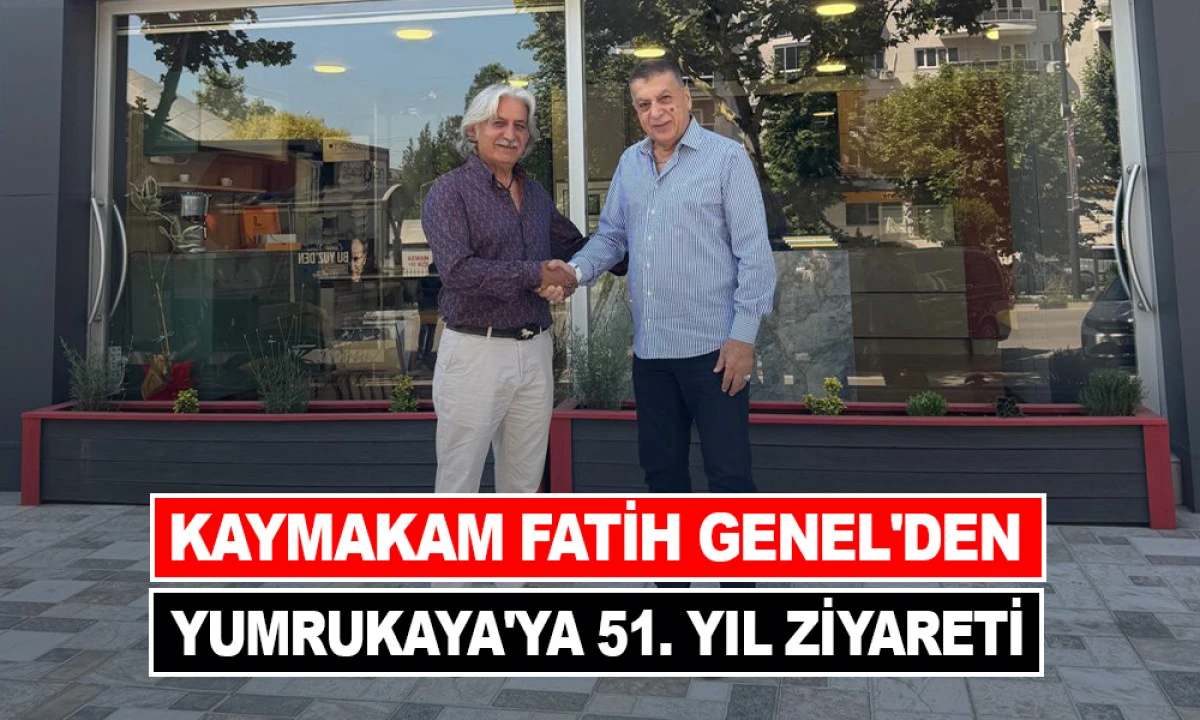 KAYMAKAM GENEL'DEN YUMRUKAYA'YA 51. YIL ZİYARETİ