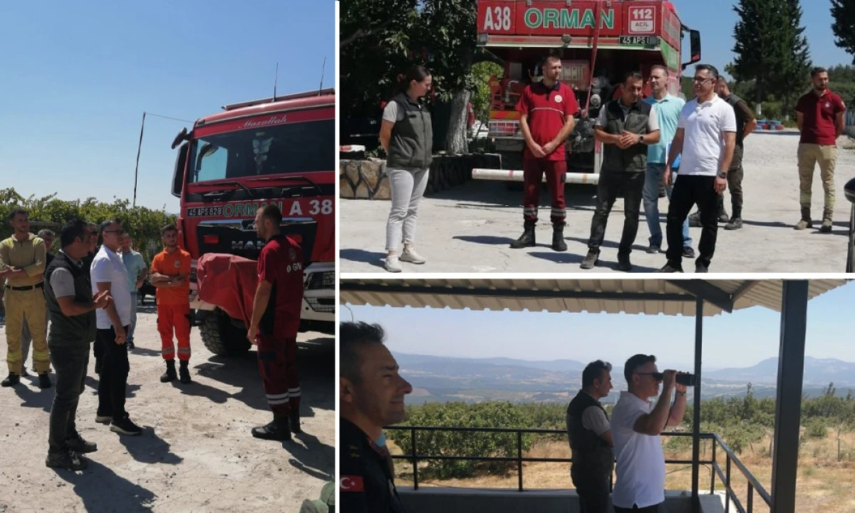 KAYMAKAM KOÇ, YANGIN TEDBİRLERİNİ İNCELEDİ