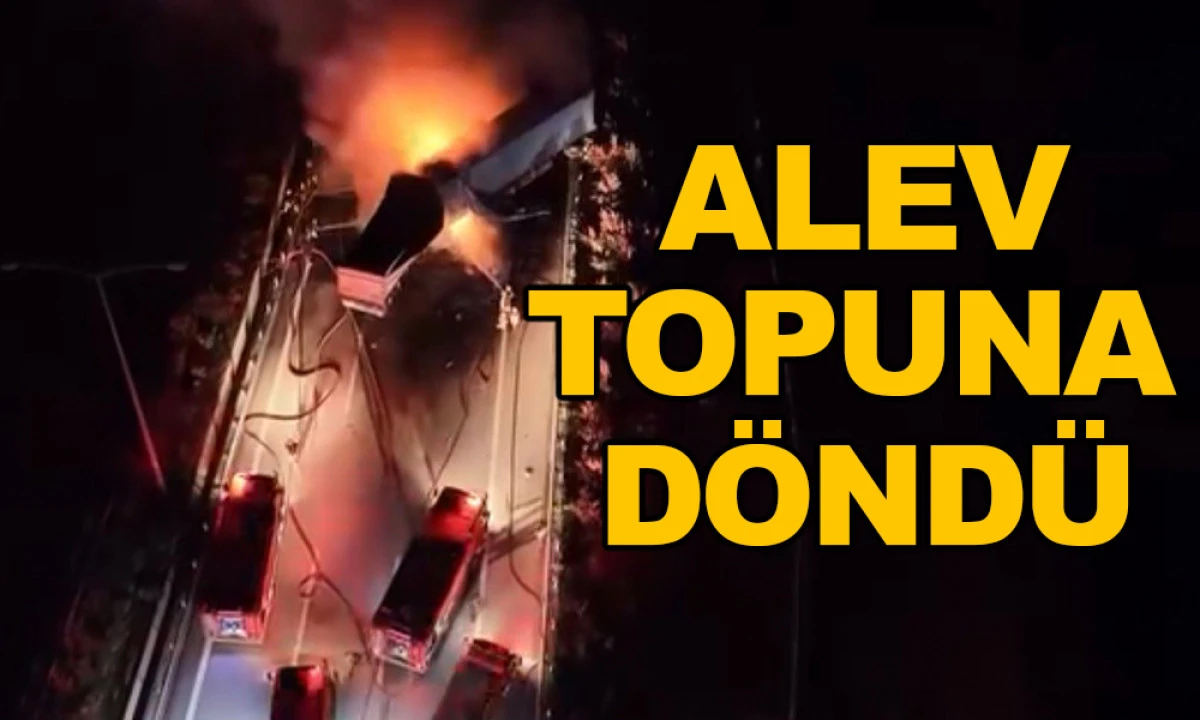 KAZAYA KARIŞAN TIRLAR ALEV ALEV YANDI