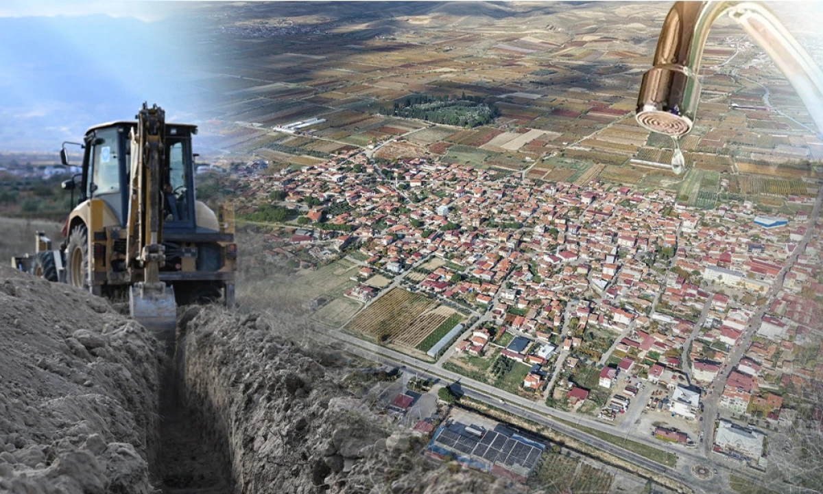 MAHALLENİN 45 YILLIK SU ÇİLESİ BİTİYOR