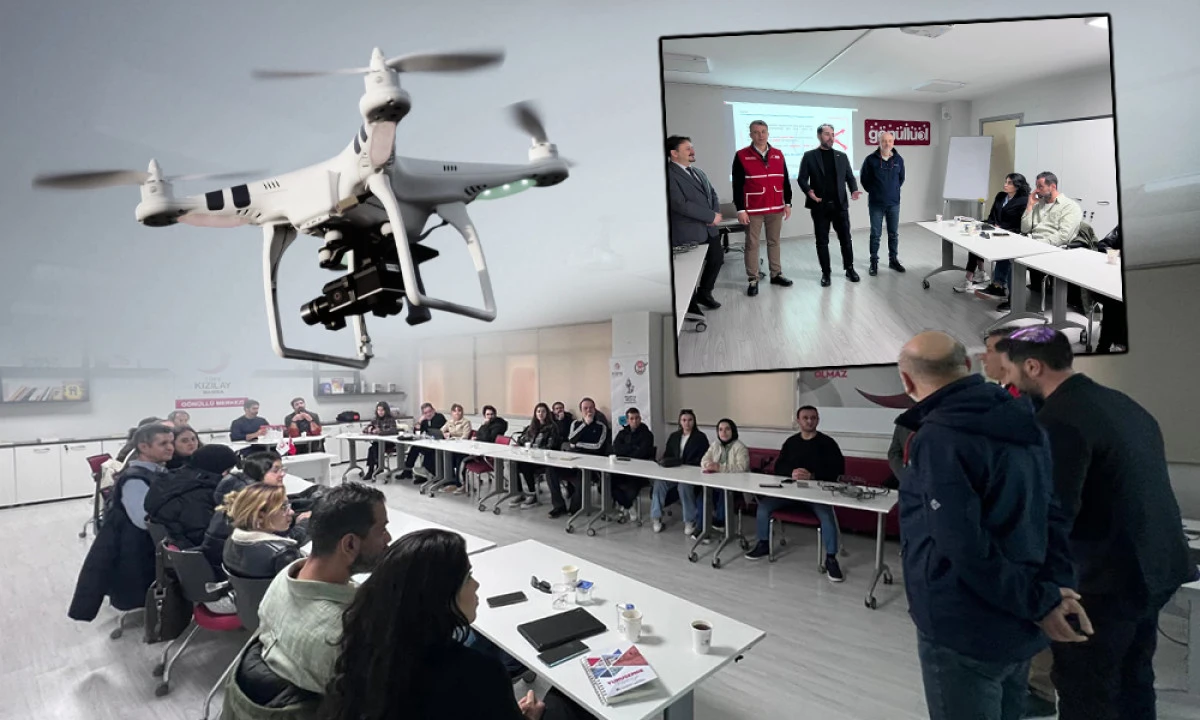 MANİSA&rsquo;DA GAZETECİLERE &Uuml;CRETSİZ DRON EĞİTİMİ