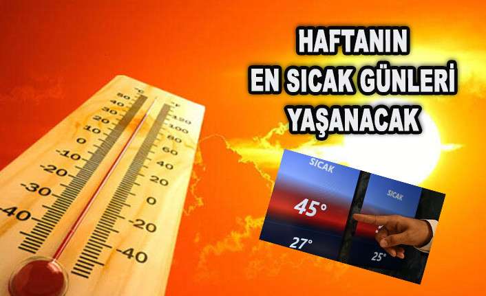 MANİSA&rsquo;DA TERMOMETRELER 45 DERECEYİ G&Ouml;RECEK