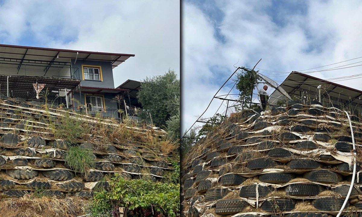 MANİSALI ÇİFTÇİDEN SIRADIŞI DUVAR!