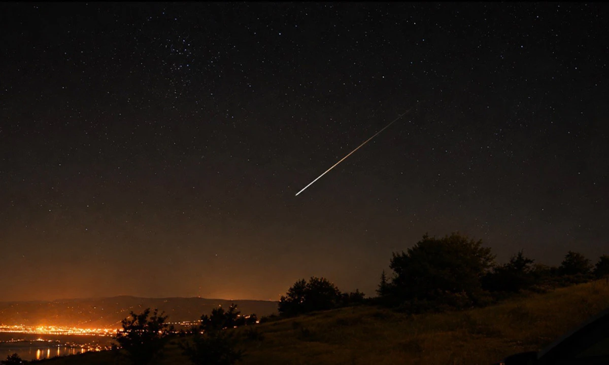 Meteor yağmuru eşsiz kareler sundu