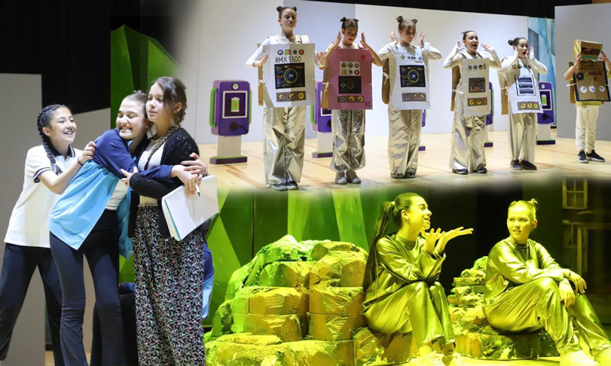 MİNİK OYUNCULAR AYAKTA ALKIŞLANDI 