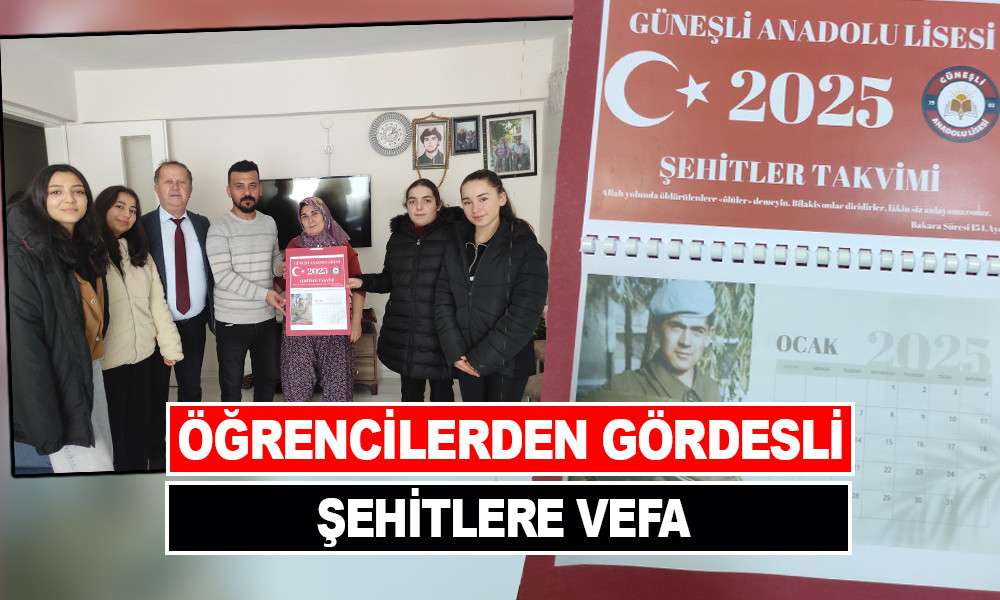 ÖĞRENCİLERDEN GÖRDESLİ ŞEHİTLERE VEFA