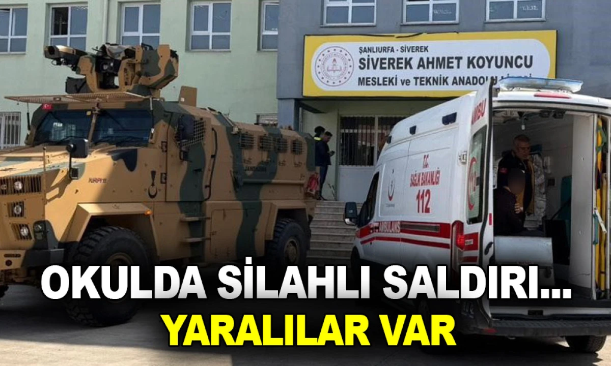 OKULDA SİLAHLI SALDIRI... YARALILAR VAR