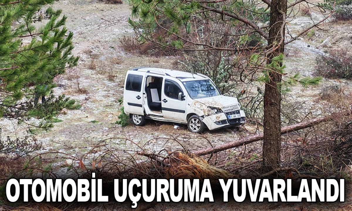 OTOMOBİL U&Ccedil;URUMA YUVARLANDI