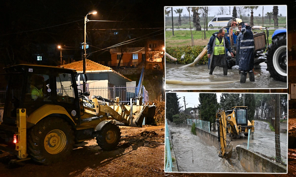 SAĞANAK YAĞIŞA KARŞI EKİPLER TEYAKKUZDA