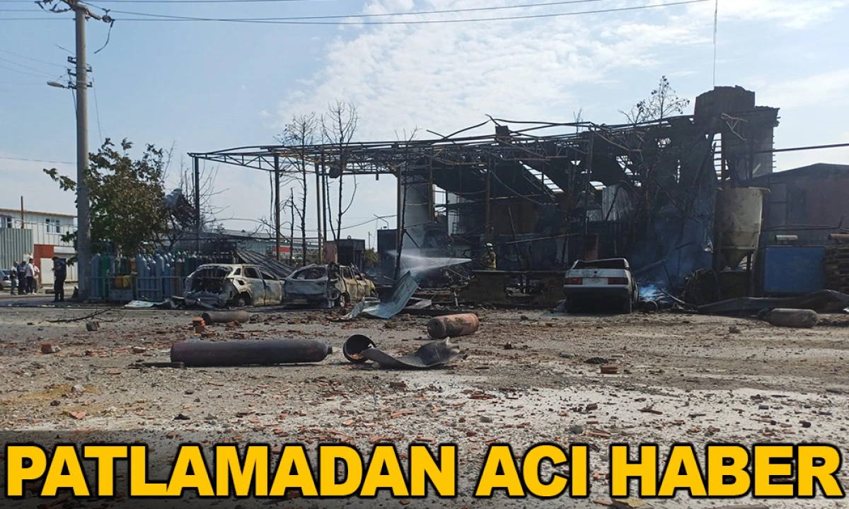 SALİHLİ'DEKİ PATLAMADAN ACI HABER