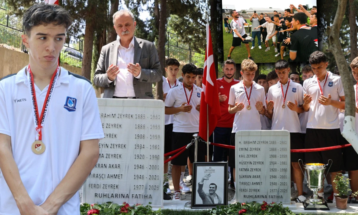 ŞAMPİYONLUK KUPASINI FERDİ ZEYREK'E GÖTÜRDÜLER