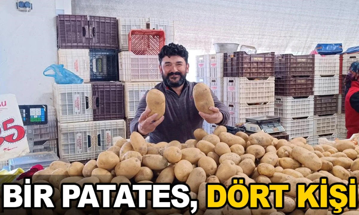 SARIG&Ouml;L PAZARI'NDA DEV PATATESLER İLGİ &Ccedil;EKİYOR