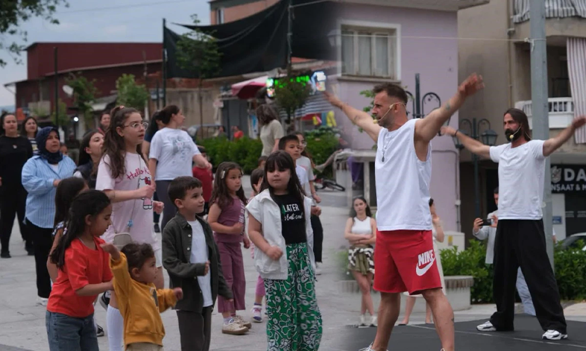 SARIG&Ouml;L&rsquo;DE M&Uuml;ZİKLİ SPOR ETKİNLİĞİNE YOĞUN İLGİ