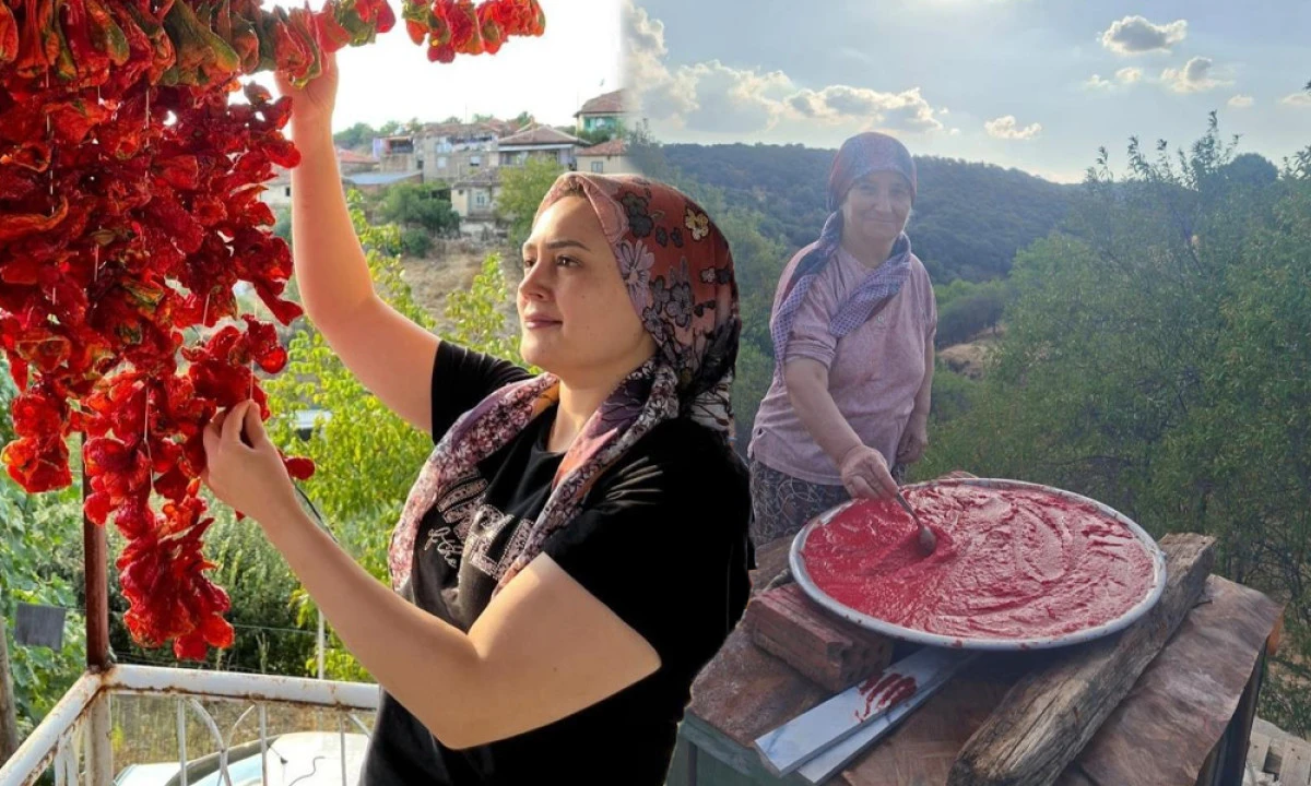 SARIGÖLLÜ KADINLARDAN KIŞLIK MESAİSİ 