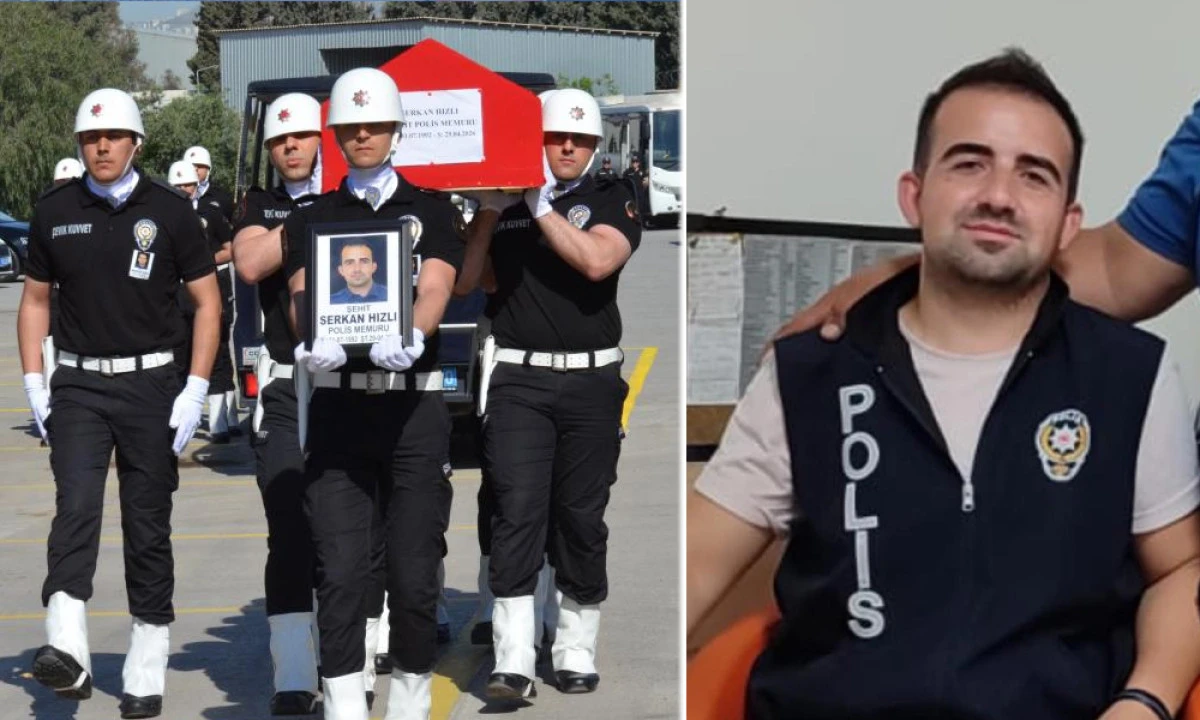 ŞEHİT POLİS SERKAN HIZLI, DUALARLA AKHİSAR&rsquo;A UĞURLANDI