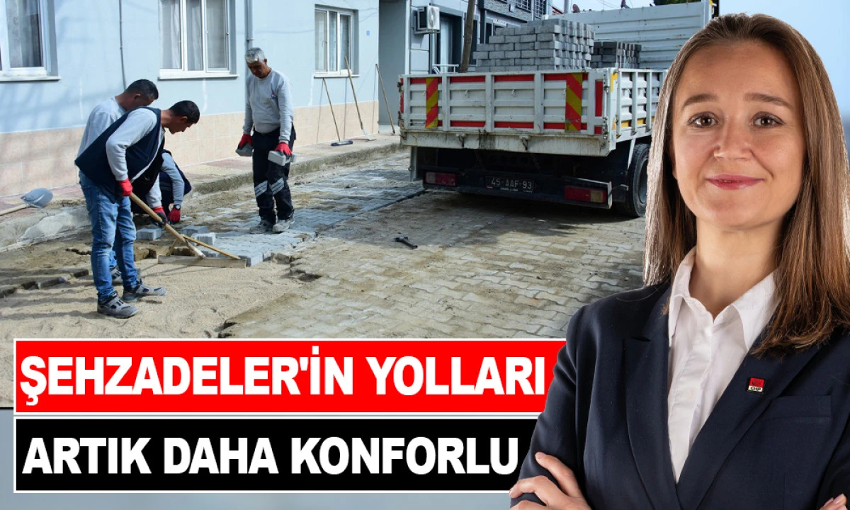 ŞEHZADELER BELEDİYESİ YOL KONFORUNU ARTIRIYOR