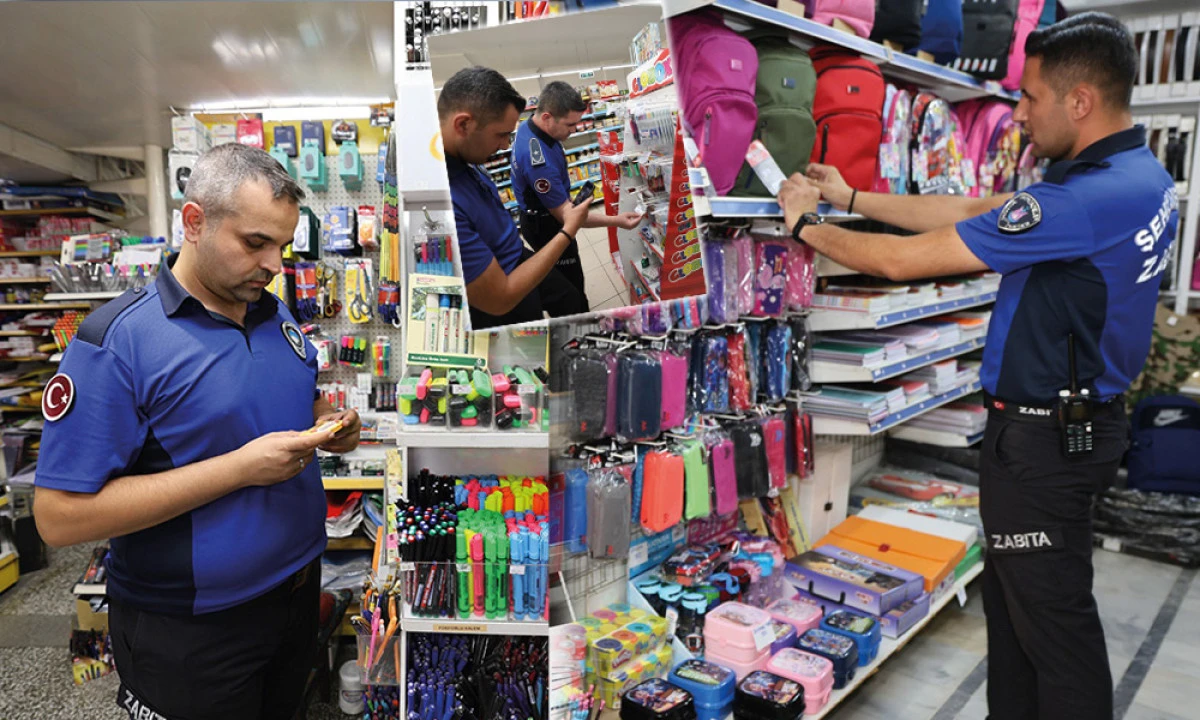 ŞEHZADELER ZABITASI KIRTASİYELERİ DENETLEDİ