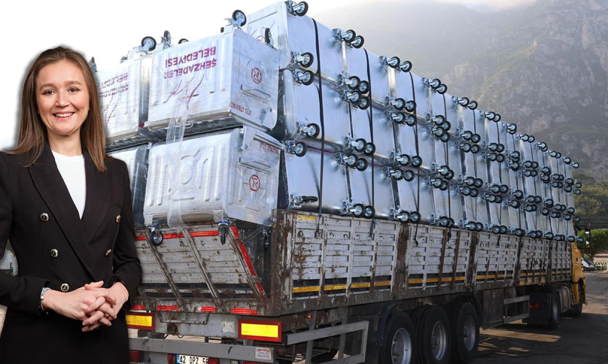 ŞEHZADELERE 500 YENİ ÇÖP KONTEYNERİ