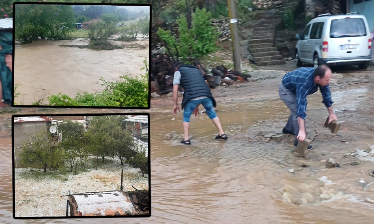 SEL VE DOLU DEMİRCİ'Yİ VURDU