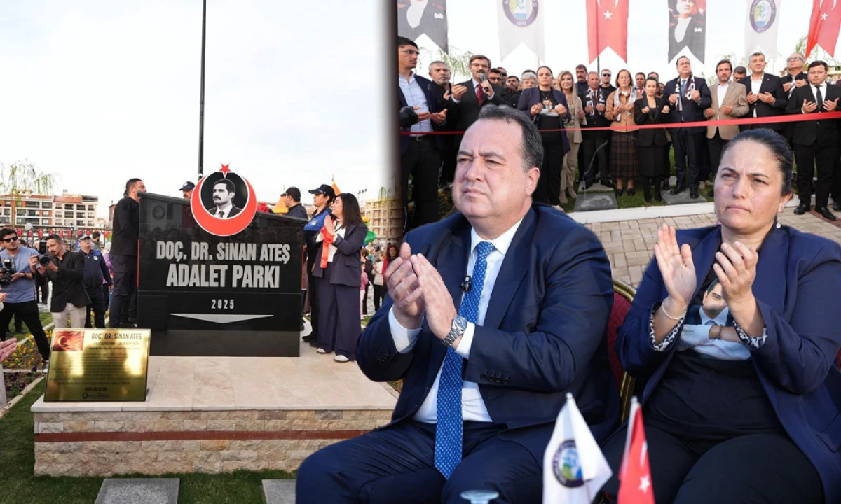 SİNAN ATEŞ ADALET PARKI HİZMETE AÇILDI