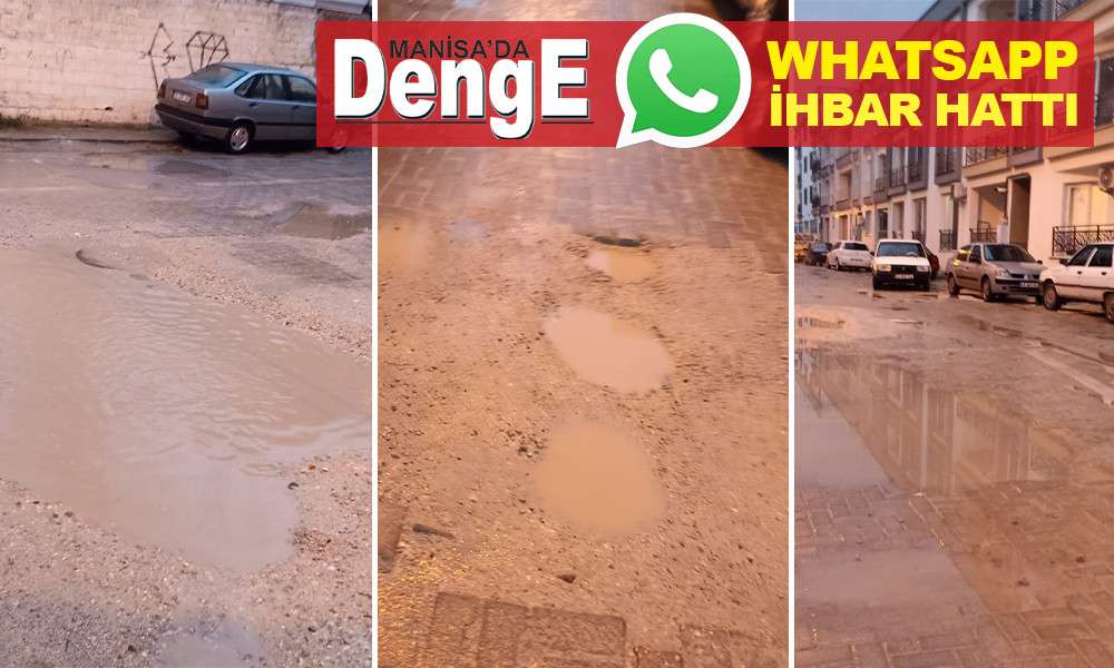 “SARUHANLI'DA SOKAKTA ÇAMUR BANYOSU”