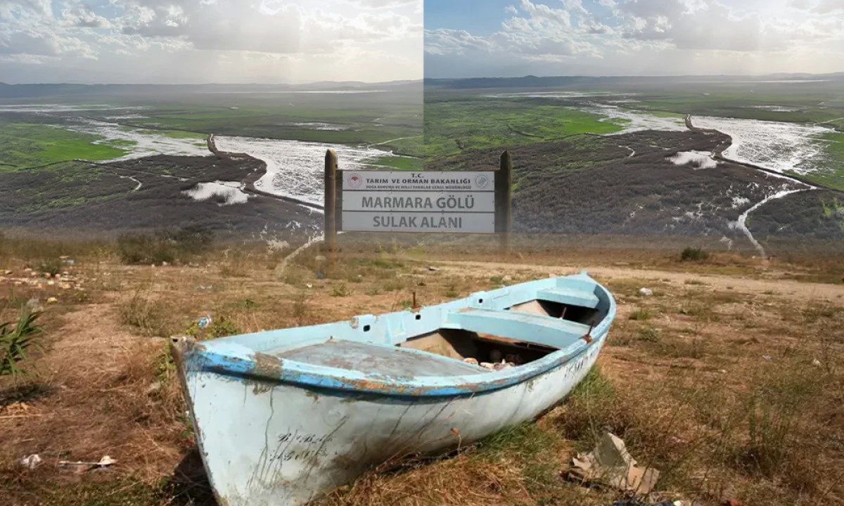 TAMAMEN KURUYAN MARMARA G&Ouml;L&Uuml;&rsquo;NDEN SEVİNDİREN HABER