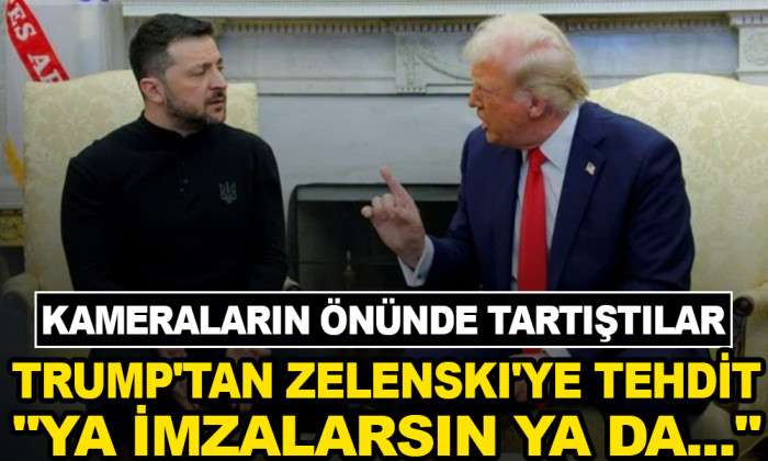 TRUMP-ZELENSKI ARASINDA GERGİN ANLAR!