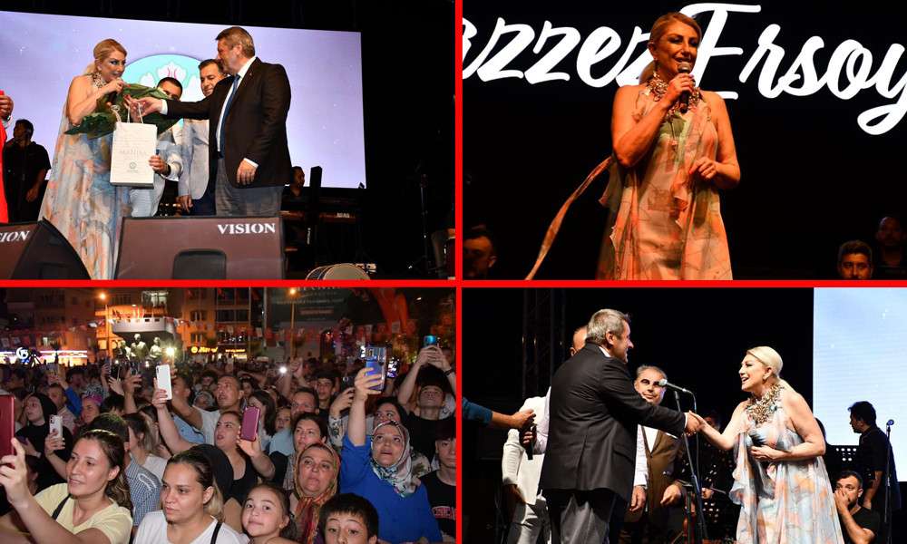 TURGUTLU&rsquo;DA COŞKULU MUAZZEZ ERSOY KONSERİ