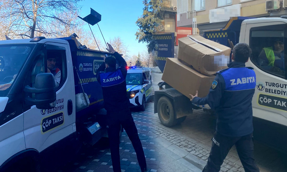 TURGUTLU&rsquo;DA KALDIRIM İŞGALLERİNE SIKI DENETİM