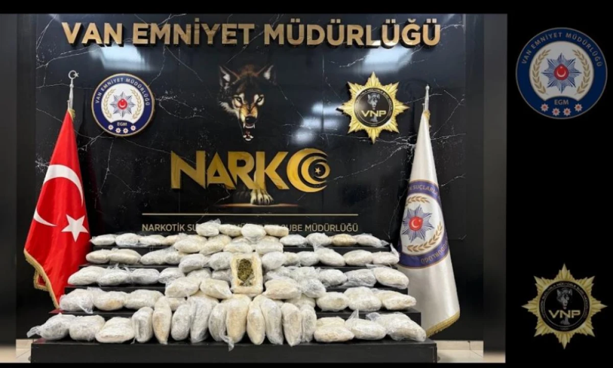 Van&rsquo;da 48 kilo esrar ele ge&ccedil;irildi